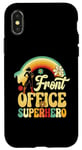 Coque pour iPhone X/XS Secrétaire de superhéros assistant administratif du Front Office