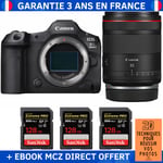 Canon EOS R5 Mark II + RF 35mm f/1.4 L VCM + 3 SanDisk 128GB Extreme PRO UHS-II SDXC 300 MB/s + Ebook '20 Techniques pour Réussir vos Photos' - Appareil Photo Hybride Canon