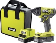 Ryobi R18ID2-120SZ 18V ONE+ Cordless Impact Driver Starter Kit (1 x 2.0Ah)