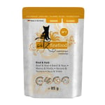 catz finefood Senior N°07 Nourriture humide pour chat au bœuf et au veau – Nourriture humide de qualité supérieure pour votre chat senior – Sans céréales, sans sucre, haute teneur en viande, vitamines