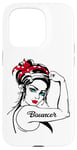 iPhone 15 Pro Female Bouncer Rosie The Riveter Pin Up Girl Case