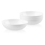 Corelle 1139145 Bowl Dinnerware Set, Glass, White, 46 oz