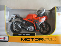 MINIATURE MOTO KTM RC 390  1/12 MAISTO ORANGE