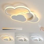 Plafonnier Creative Cloud Shape dimmable avec télécommande, plafonnier en acrylique encastré pour le couloir de la chambre du salon et la chambre des
