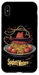 iPhone XS Max Western Spaghetti Fun Cowboy Pasta Funny Food Whimsical Art Case