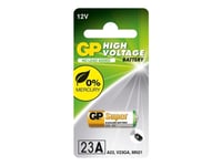 Gp Batteries High Voltage 23A, Engångsbatteri, Alkalisk, 12 V, 1 Styck, Multifärg, Blåsa