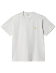 Carhartt WIP Chase Tee - Ash Heather Colour: Ash Heather, Size: X Small