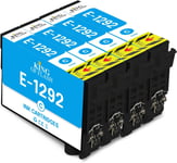 T1292 Multipack Cartouches D'Encre De Rechange Pour Epson T1292 Compatible Pour Epson Sx435W Sx235W Wf-3520 Wf-3540 Wf-7515 Wf-7525, Epson Sx425W Sx445W Sx535Wd Sx535Wd Bx305Fw