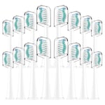 Toothbrush Heads for Philips Sonicare Replacement Brush Heads Medium Softness Dupont Bristles Electric Toothbrush Replacement Heads for Oral Care,16 Pack