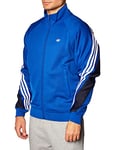 adidas Men 3STRIPE WRAP TT Sweatshirt - Royal Blue/White, X-Large