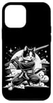 Coque pour iPhone 12 mini Guerrier japonais Ninja Cat