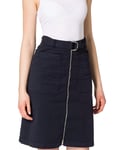 Hugo Boss Women’s Midi front Zip Skirt size 4 Dark Navy