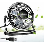 Memkey - Mini Ventilateur usb Fan, 360 Degrés Rotation, Portable de 4 Pouces, Silencieux Ventilateur de Bureau/Table pour Table pc, Bébé Poussette,