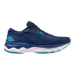 Mizuno Wave Skyrise 4 Chaussure De Running Sans Stabilisateurs Hommes - Bleu Foncé , Bleu Clair