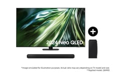 Samsung 2024 65" QN90D Neo QLED 4K TV and Q800D Q-Series Soundbar with Subwoofer Phantom Black