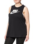 Nike Femme W Nsw Tank Mscl Futura New Vest, Black/White, M EU