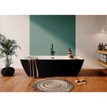 Baignoire îlot noir 170 x 75 cm GoodHome Merkys