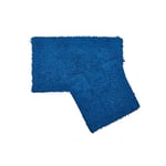 Emma Barclay Tumble Twist Pure Cotton 2pc Bath set in Cobalt Blue - Mat 50x80cm / Pedestal 50x40cm