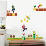 Giant Super Mario Bygg en scen Peel and Stick Väggdekaler Stick