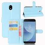 Galaxy J5 Pro/J5 2017      Pu Wallet Case    [Lightblue]