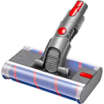 Brosse Rotative Motorisée Électrique Turbo compatible pour Dyson V7 V8 V10 V11 Brosse à Déclipper Rapide Rouleaux Doubles Souple pour Parquet