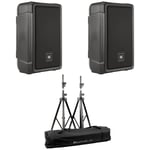 JBL IRX 108 BT (la paire) + Pieds