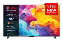 TCL 58V6BK TV 147.3 cm (58&quot;) 4K Ultra HD Smart TV Wi-Fi Titanium