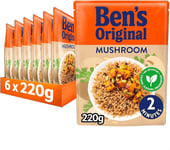 6 x Ben's Original Special Mushroom Rice - 220g - Pack of 6 Bbe Nov 2025