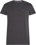 Tommy Jeans T-Shirt Manches Courtes Homme TJM Original Slim Fit, Gris (New Charcoal), XS