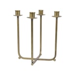 UMA ljusstake i metall D22 H25 cm gold, Edelweiss