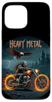 Coque pour iPhone 13 Pro Max Heavy Metal Thrash Hard Rock Horreur Rocker Tenue moto