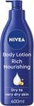 NIVEA Rich Nourishing Body Lotion (400Ml), Rich 72H Hydration NIVEA Moisturiser 