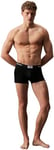 Calvin Klein Men Low-Rise Boxer Short Trunks Stretch Pack of 3, Black (Black Dahlia Griffin), XS