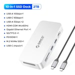 ORICO 2TB Portable External SSD w/ USB C Docking Station 4K@60Hz USB C HUB