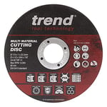 Trend Oxyde d'aluminium 115mm Grain 60, Disque de coupe multi-matériaux 2,5mm, Lame de 1mm, AD/C115/1/MM, Lot de 10