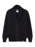 Peregrine Wilkinson Merino Wool Chunky Knit Cardigan, Black