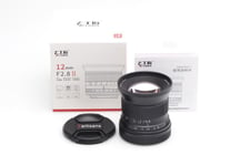 7Artisans 2.8/12Mm Noir II Pour Canon EOS R APS-C