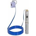 Helloshop26 - Pompe immergée pompe de puits submersible refoulement - 6000 L/h - 370 Watts - acier inoxydable