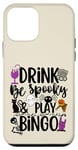iPhone 12 mini Bingo Halloween Spooky Season Ghost Cat Skeleton Drinking Case