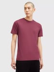 AllSaints Brace Crew Cotton T-Shirt, Pack of 3, Mars Red/White/Black