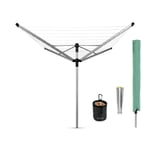 Brabantia Lift-o-matic Advance 50m Rotary Dryer With Ground Spike, Cover And Peg