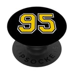 Number 95 in Yellow White Black PopSockets Adhesive PopGrip