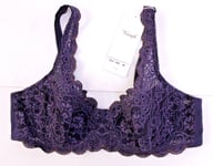 Triumph Amourette 300 Half Padded Underwired Bra ~Purple ~Size 36E