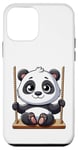 Coque pour iPhone 12 mini Aire de jeux Panda Swinging Playground Fun