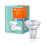 LEDVANCE Lampe à réflecteur LED Smart avec Bluetooth, GU10,blanc chaud (2700K),dimmable,remplace les lampes à incandescence de 40W,contrôlable avec Alexa et Google, SMART+ Spot GU10 DIM,pack de 1