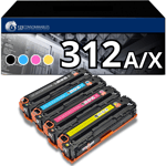 Pack 4 toners compatible HP 312A/X - 123CONSOMMABLES