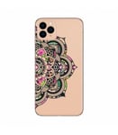 Coque Iphone 11 Mandala fleur rose transparente