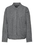 ONLY Onlgaia Boucle Bomber OTW Os Blouson, Gris foncé mélangé, S Femmes