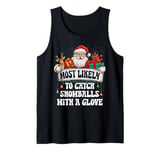 Most likely to catch snowballs with a glove baseball Family Tank Top