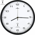 Horloge murale radioguidée Mouvement à quartz 31 cm Blanc/noir vidaXL